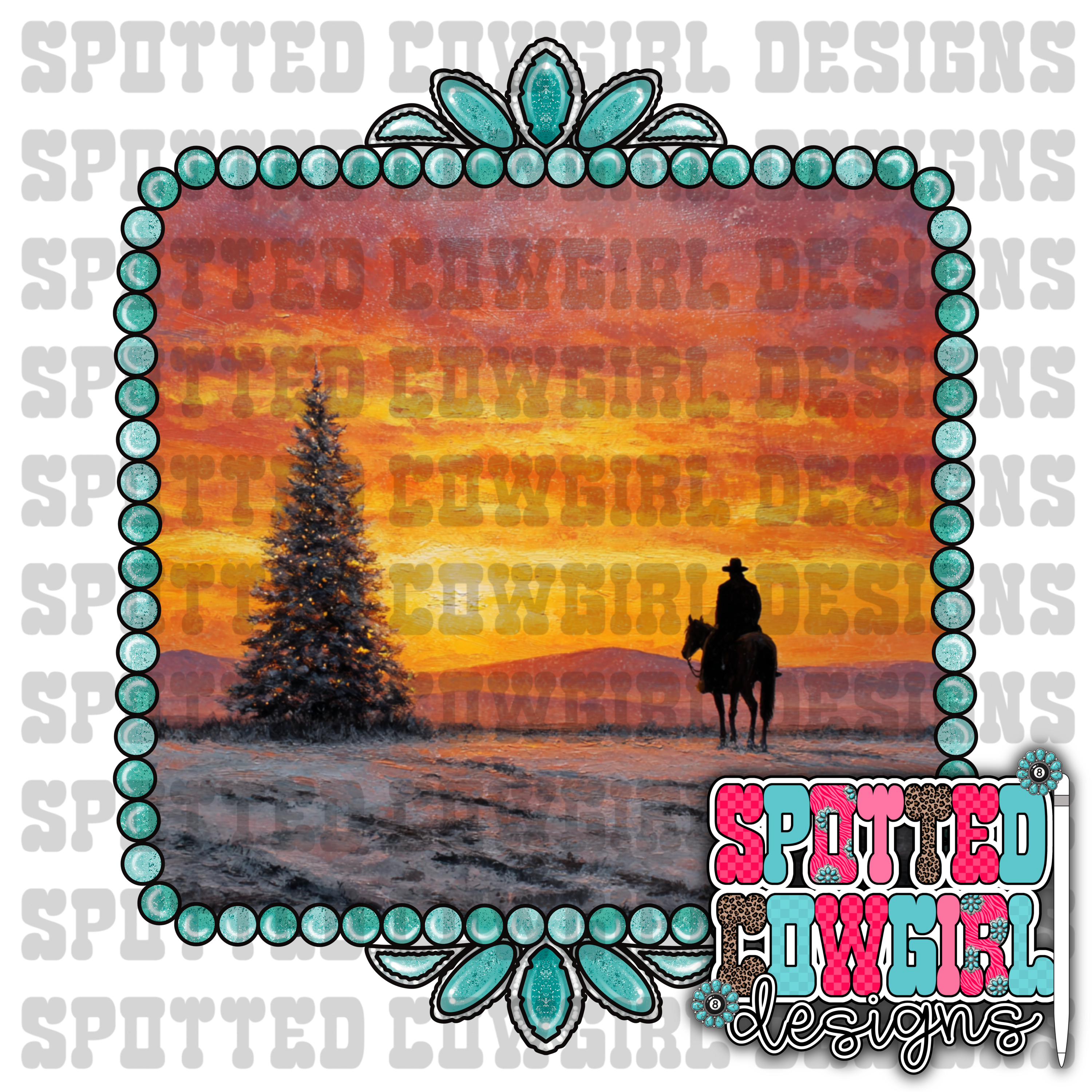 CHRISTMAS COWBOY PNG