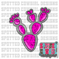 Pink Stone Prickly Pear CLIPART